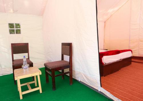 Katil atau katil-katil dalam bilik di Terrain Ladakh Camping