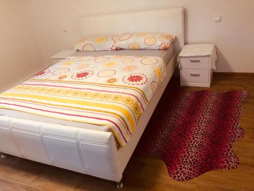 Ένα ή περισσότερα κρεβάτια σε δωμάτιο στο Gaststätte Lin Garden