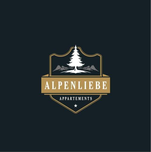 a logo for an adventure company with a pine tree at Appartement Alpenliebe in Rauris