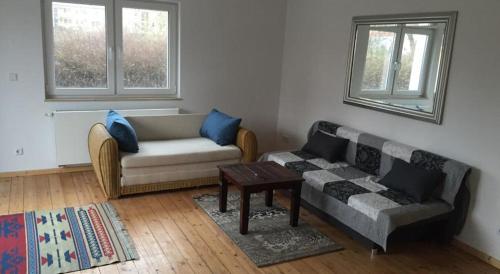 Χώρος καθιστικού στο Ferienwohnungen Elvano