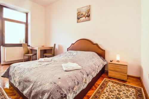 Posteľ alebo postele v izbe v ubytovaní EFEU Residence