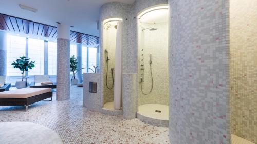 Koupelna v ubytování Hotel Uvala