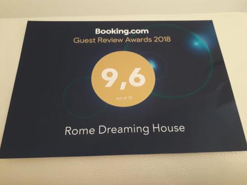 a sign for a rome dreaming house at Rome dreaming house in Rome
