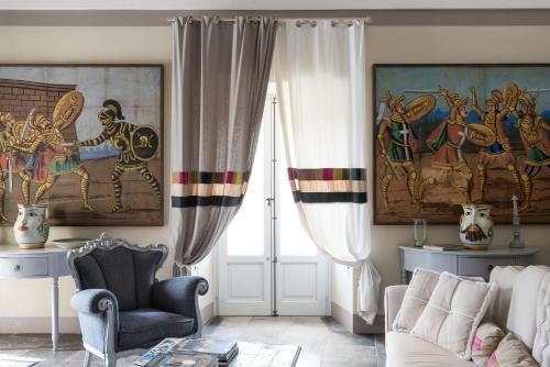 Χώρος καθιστικού στο Jasmine Modica Luxury House