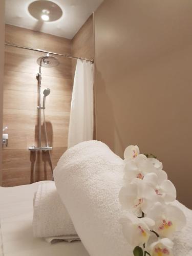 Katil atau katil-katil dalam bilik di Grand Hotel Arenzano