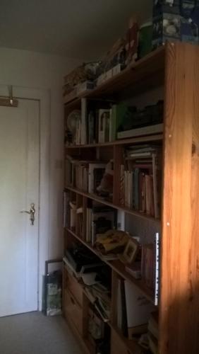 Η βιβλιοθήκη του διαμερίσματος
