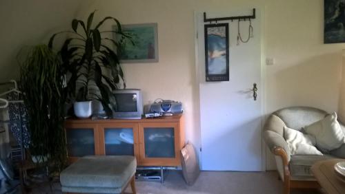 Χώρος καθιστικού στο Gemütl. Ferienwohnung und Privatzimmer