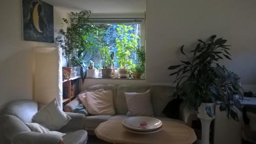 Χώρος καθιστικού στο Gemütl. Ferienwohnung und Privatzimmer