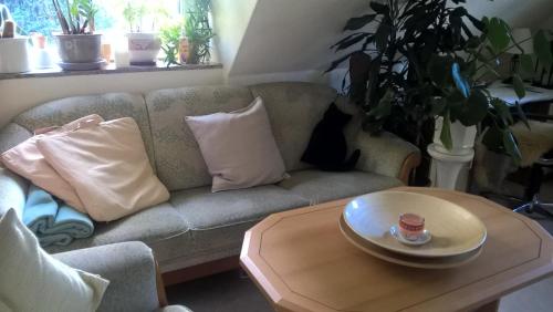 Χώρος καθιστικού στο Gemütl. Ferienwohnung und Privatzimmer