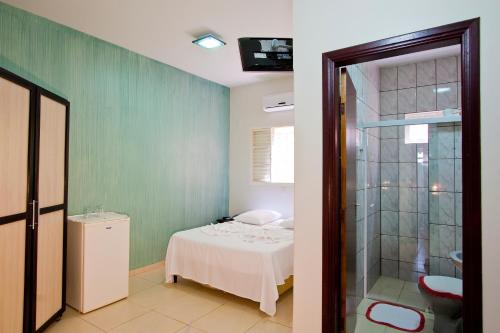 Koupelna v ubytování Hotel Pousada Calliandra