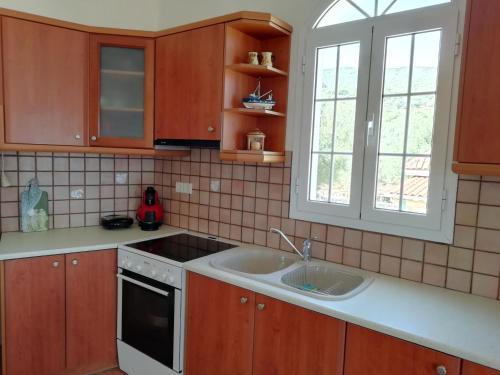A kitchen or kitchenette at Melissani House