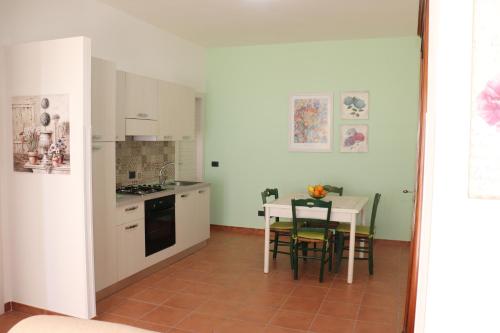 Dapur atau dapur kecil di Casa con vista panoramica