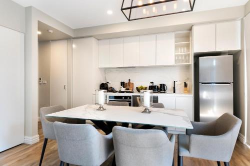 Dapur atau dapur kecil di Manhattan Apartments - Notting Hill