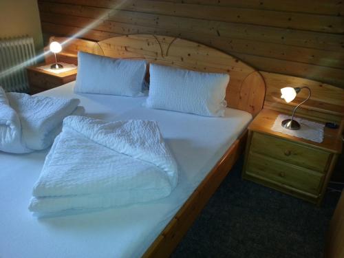 Cama o camas de una habitación en Haus Karwendelblick