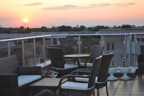 Balkón nebo terasa v ubytování Alexander Hotel