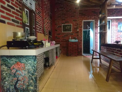 Cuisine ou kitchenette dans l'établissement Gado-gado BnB