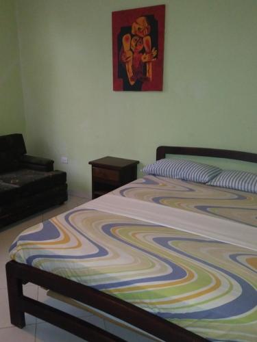 Postel nebo postele na pokoji v ubytování Hotel Salduba