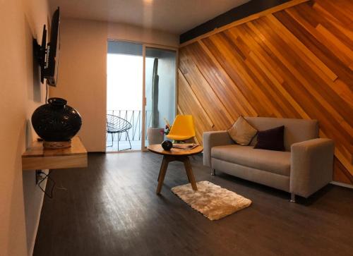 Posezení v ubytování Casa Maye