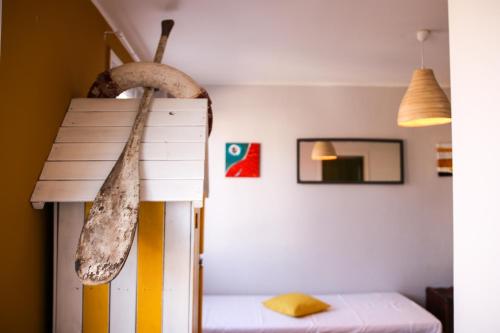 a room with a bunk bed in a room at Hôtel La Bastide in Hyères