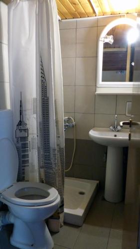 Bilik mandi di Kydonia Rooms