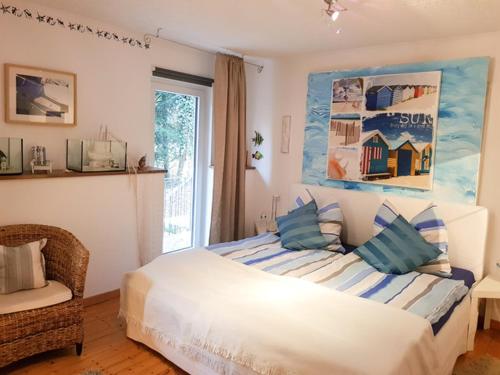 Postel nebo postele na pokoji v ubytování Hotel Feldmaus