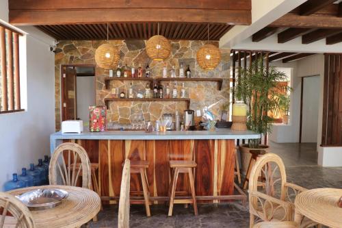 Lounge nebo bar v ubytování Punta Zicatela Hotel - Adults Only
