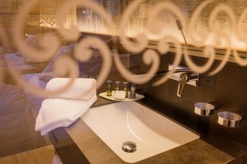 Ett badrum på Säntis - das Hotel