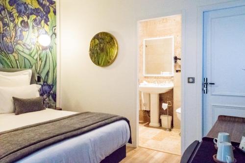 Koupelna v ubytování Hotel des Iris
