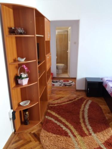 Кровать или кровати в номере Apartament Panoramic