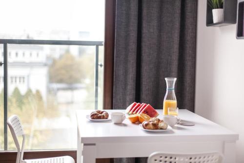 Mad på lejlighedshotellet eller i nærheden