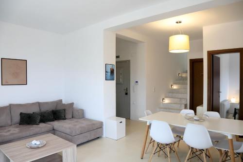 Χώρος καθιστικού στο Vorino Luxury Villas