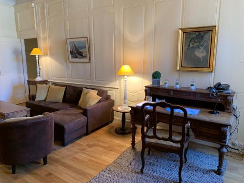 Χώρος καθιστικού στο L'Annexe Apparthôtel du 11 A, 3 étoiles