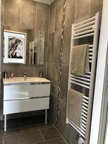 Koupelna v ubytování Villa Cocooning proche Cannes