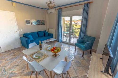 Χώρος καθιστικού στο Irene Suites