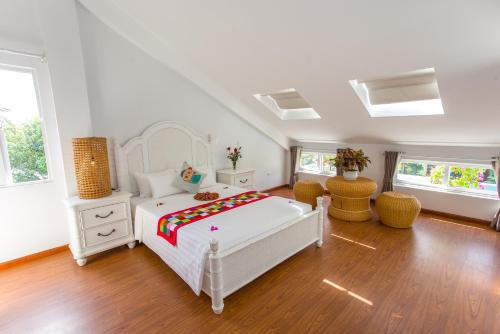 Cama o camas de una habitación en Peach House