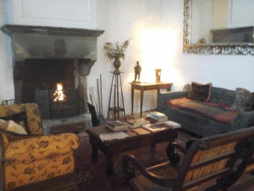 Posezení v ubytování B&B Borgo del Fornello