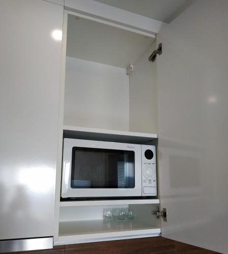 Η κουζίνα ή μικρή κουζίνα στο Apartments in a new building in the center of Kyiv on Belorusskaya street