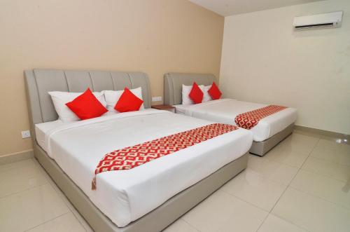 Ένα ή περισσότερα κρεβάτια σε δωμάτιο στο Hotel Raub Agro