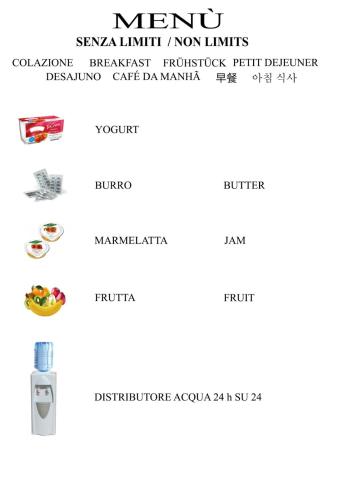 a screenshot of the menu for the mexican swim fund nor limits at Freedom Love B&B in Rome