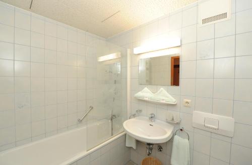 Koupelna v ubytování Hotel-Garni Seestrand