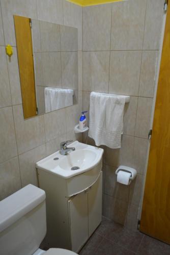 Koupelna v ubytování Hostel El Viajante
