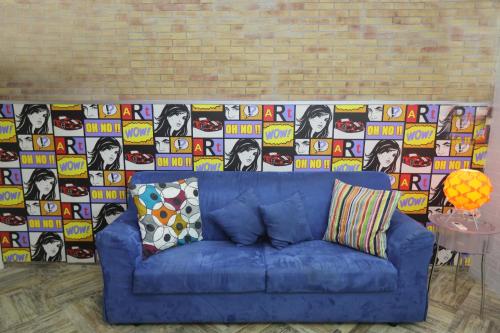 Coin salon dans l'établissement Santa Chiara Apartment