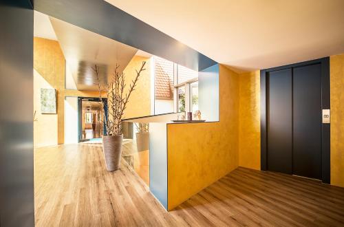 Kuchyň nebo kuchyňský kout v ubytování Hotel Engel