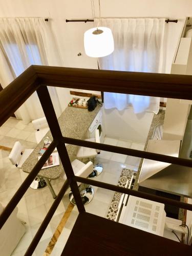 an overhead view of a living room with a window at Centro Histórico Mezquita Judería La Preferida in Córdoba