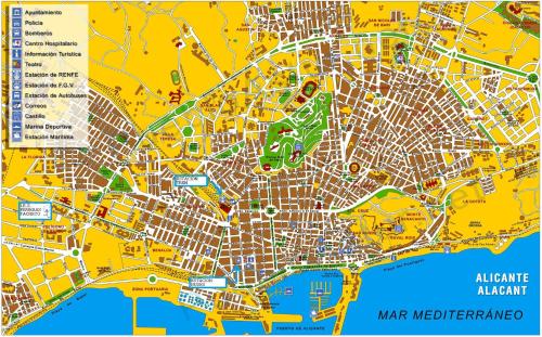a map of the city of melbourne at Jonás 1 in Alicante