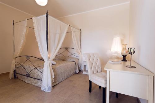 Postel nebo postele na pokoji v ubytování Hotel La Campana