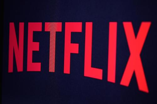 a close up of the word netflix in red at Kavala Hotel in Bursa
