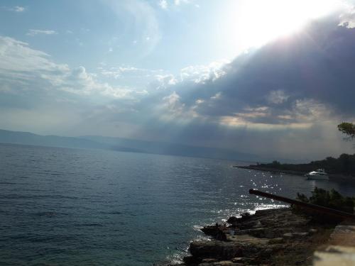 a view of a large body of water at Apartments Habek in Vrboska