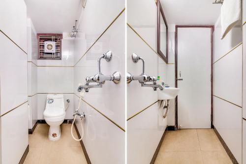 Um banheiro em Krishna Kunja " A Quiet & Peaceful Stay "