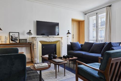 Zona d'estar a RESIDENCES HARCOURT - Ile Saint Louis - PARIS